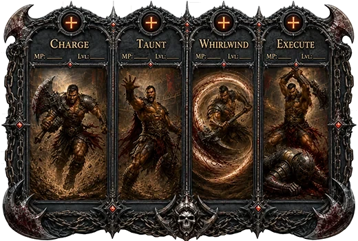Gladiator ability cards