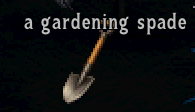 A gardening spade