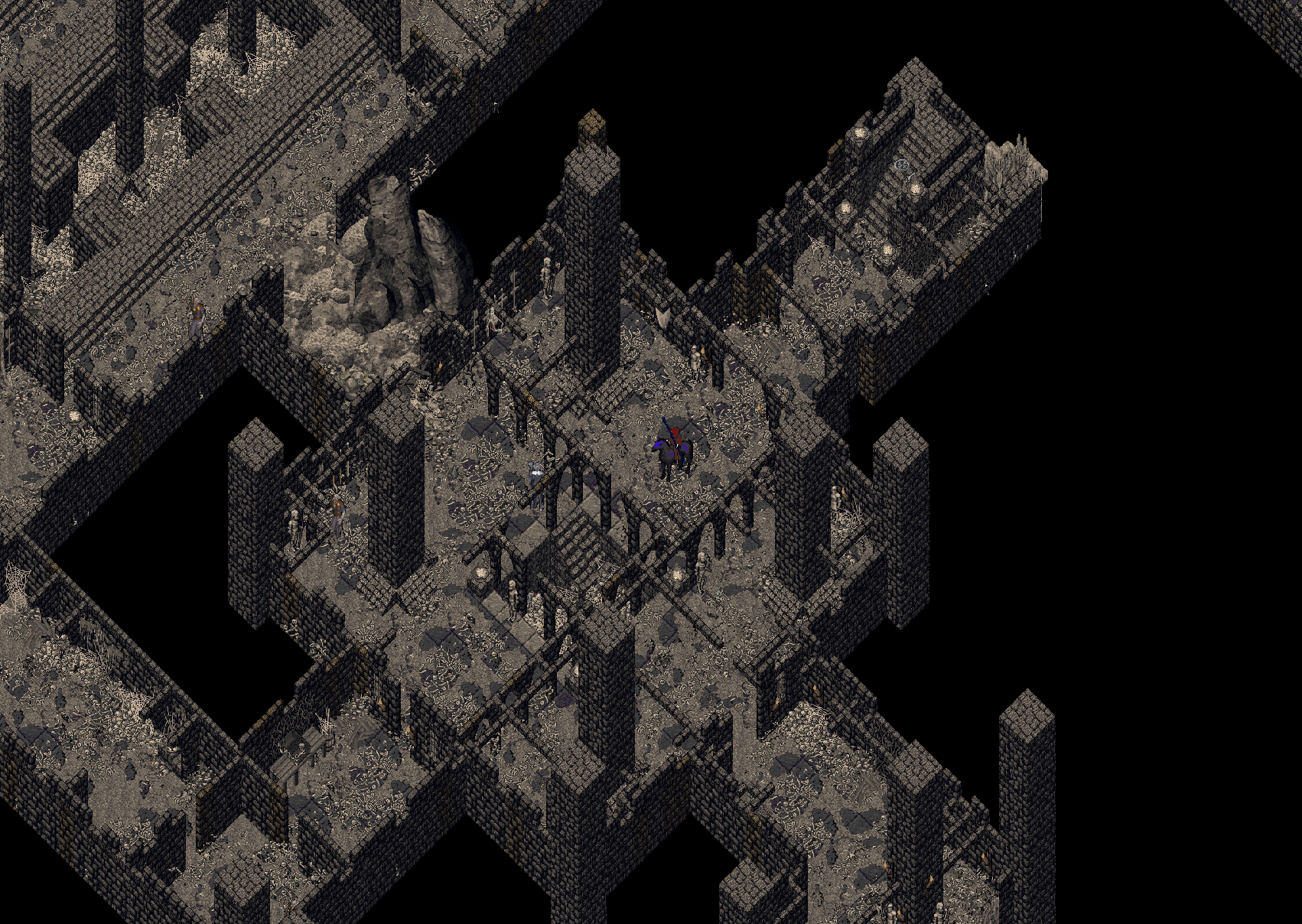 The stone halls of Deceit, full of undead