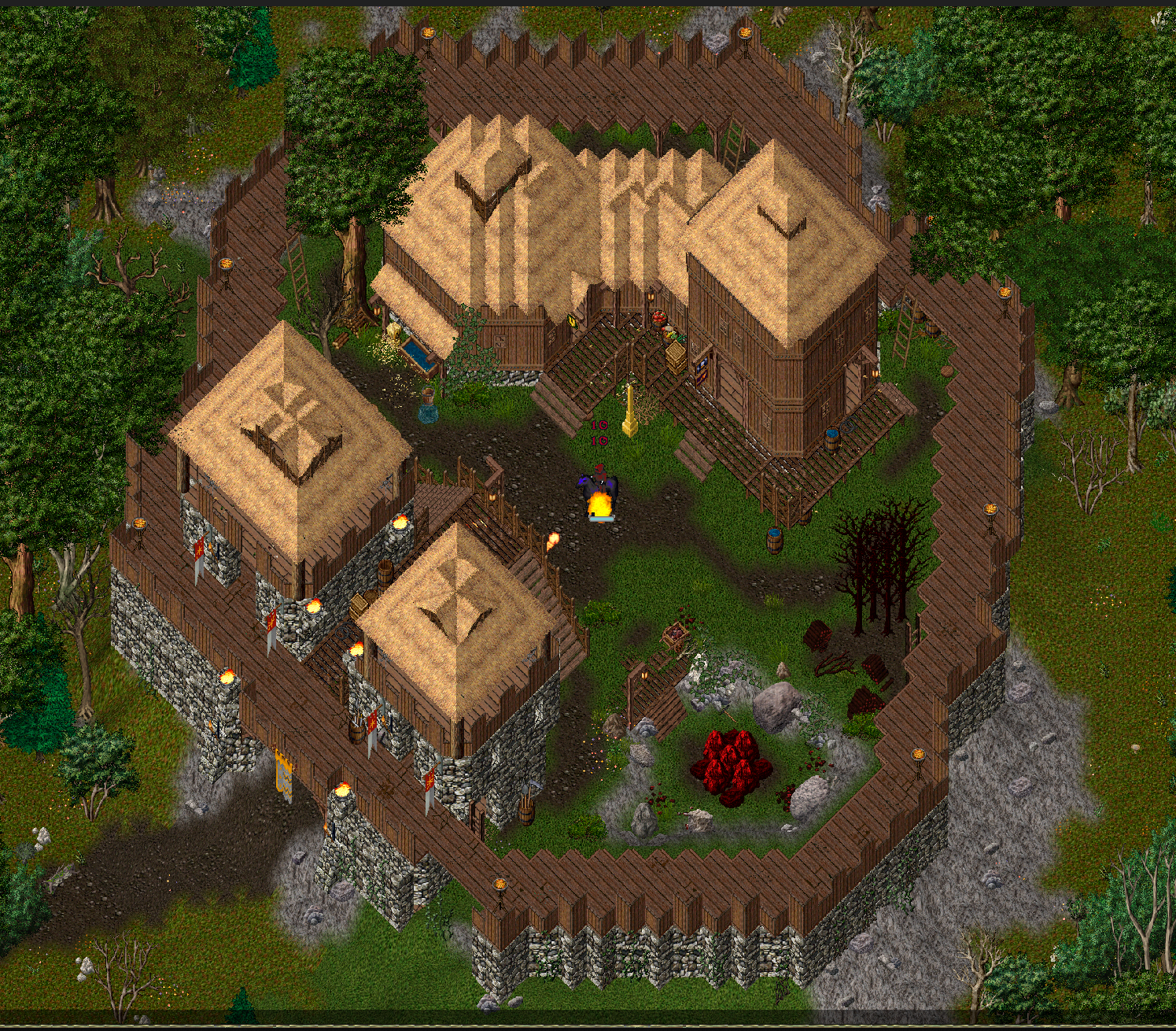 A walled hamlet