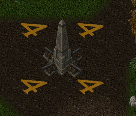 The active hardpoint obelisk in full color