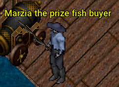 The prize fish buyer NPC