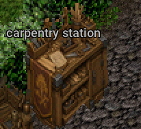 A carpentry station