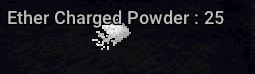 A stack of Ether Charged Powder